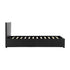 Waverley 3FT Storage Bed - Black Faux Leather